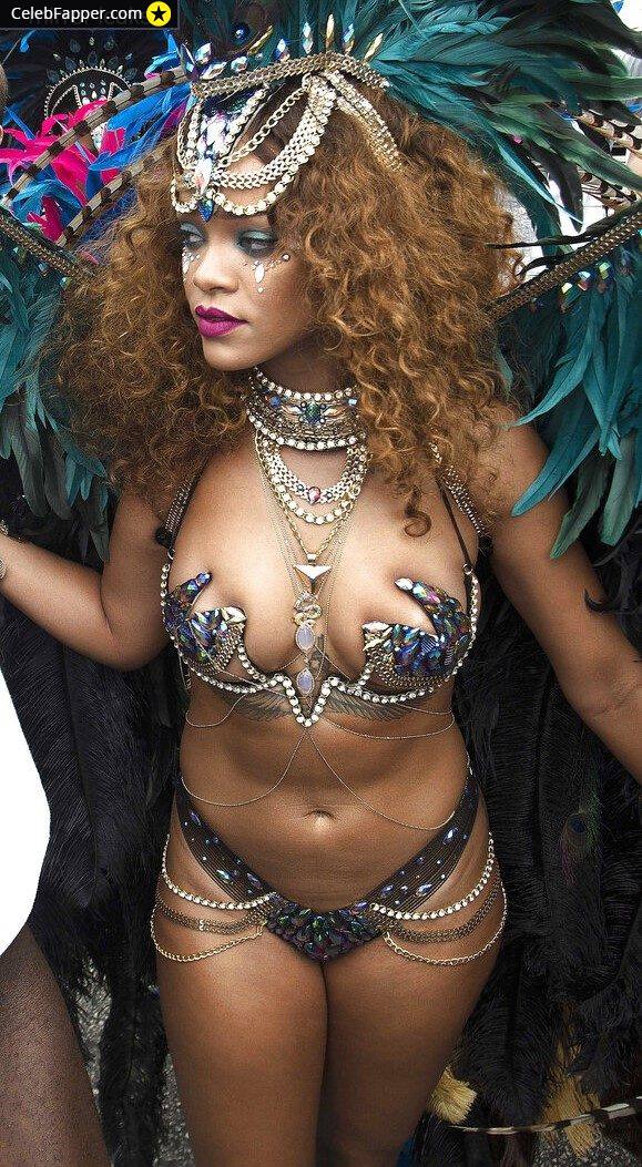 rihanna fap tits boobs breast